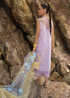 CRIMSON LAWN EMB UNSTICH 3PC AN ODE TO CROSS STITCH (D-5A) - City Cloth House