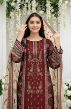 MIRAAL LAWN PRINTED UNSTICH VOL-2 3PC