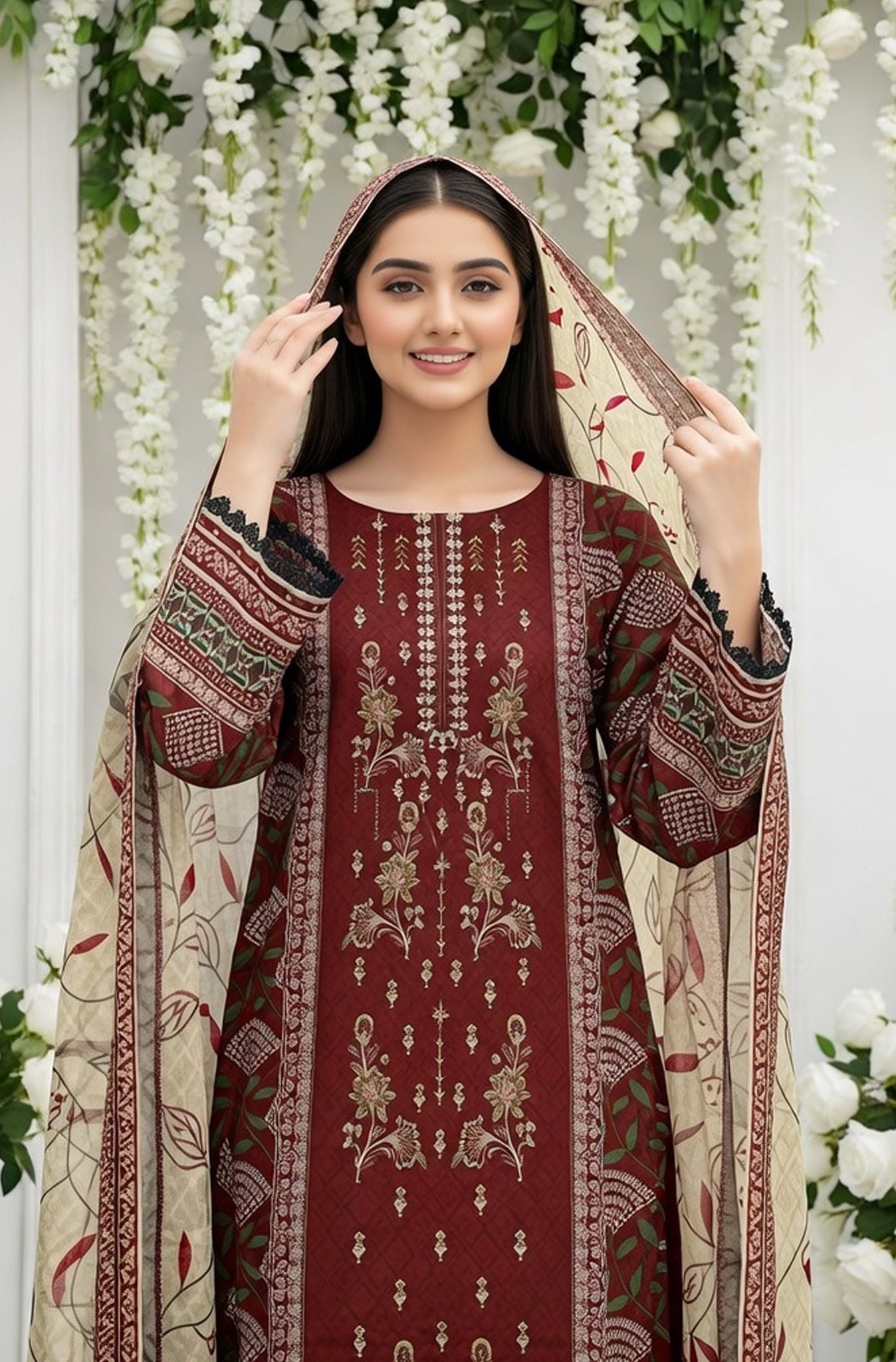 MIRAAL LAWN PRINTED UNSTICH VOL-2 3PC