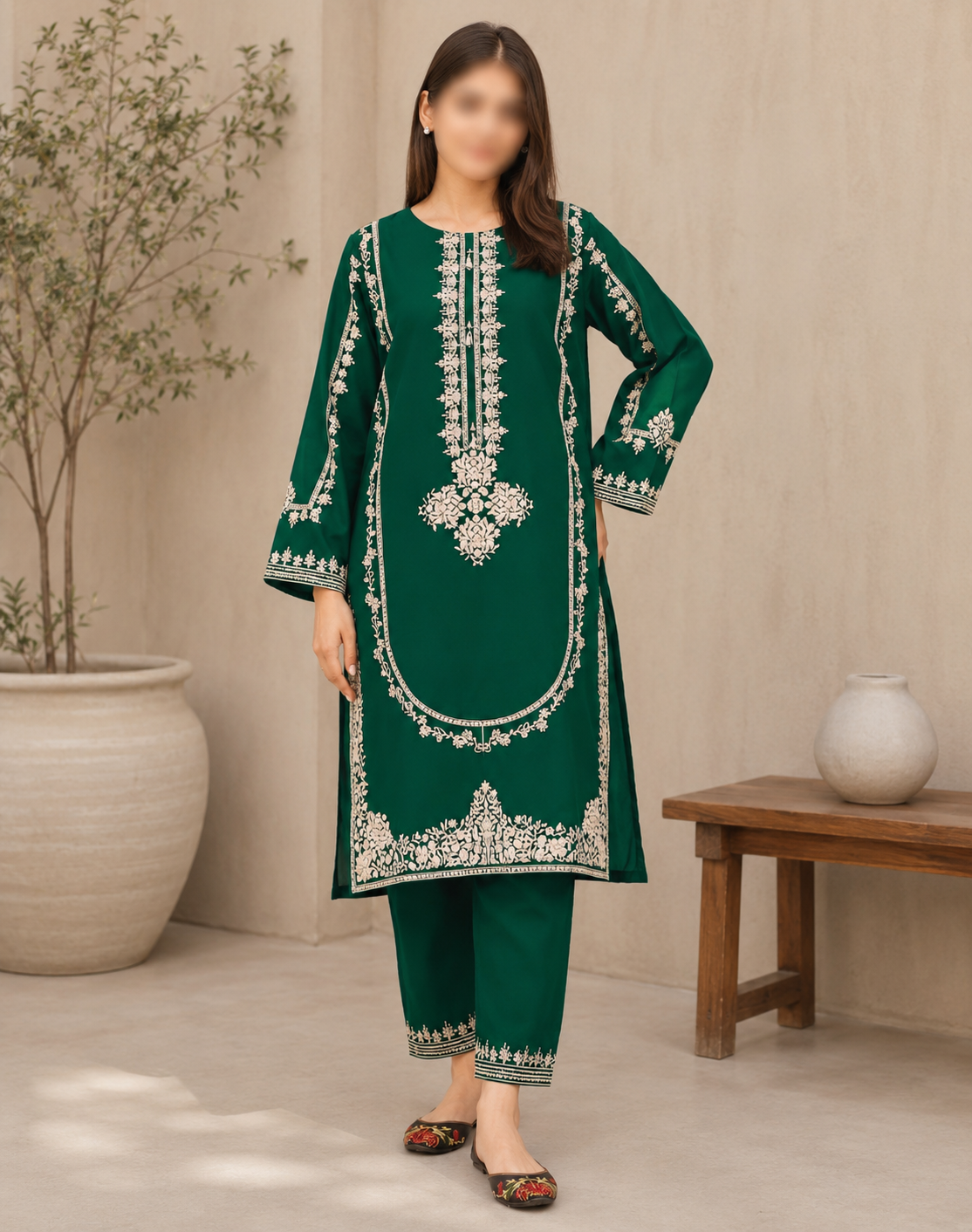 Afreen | Emb Unstitched Lawn 2pc