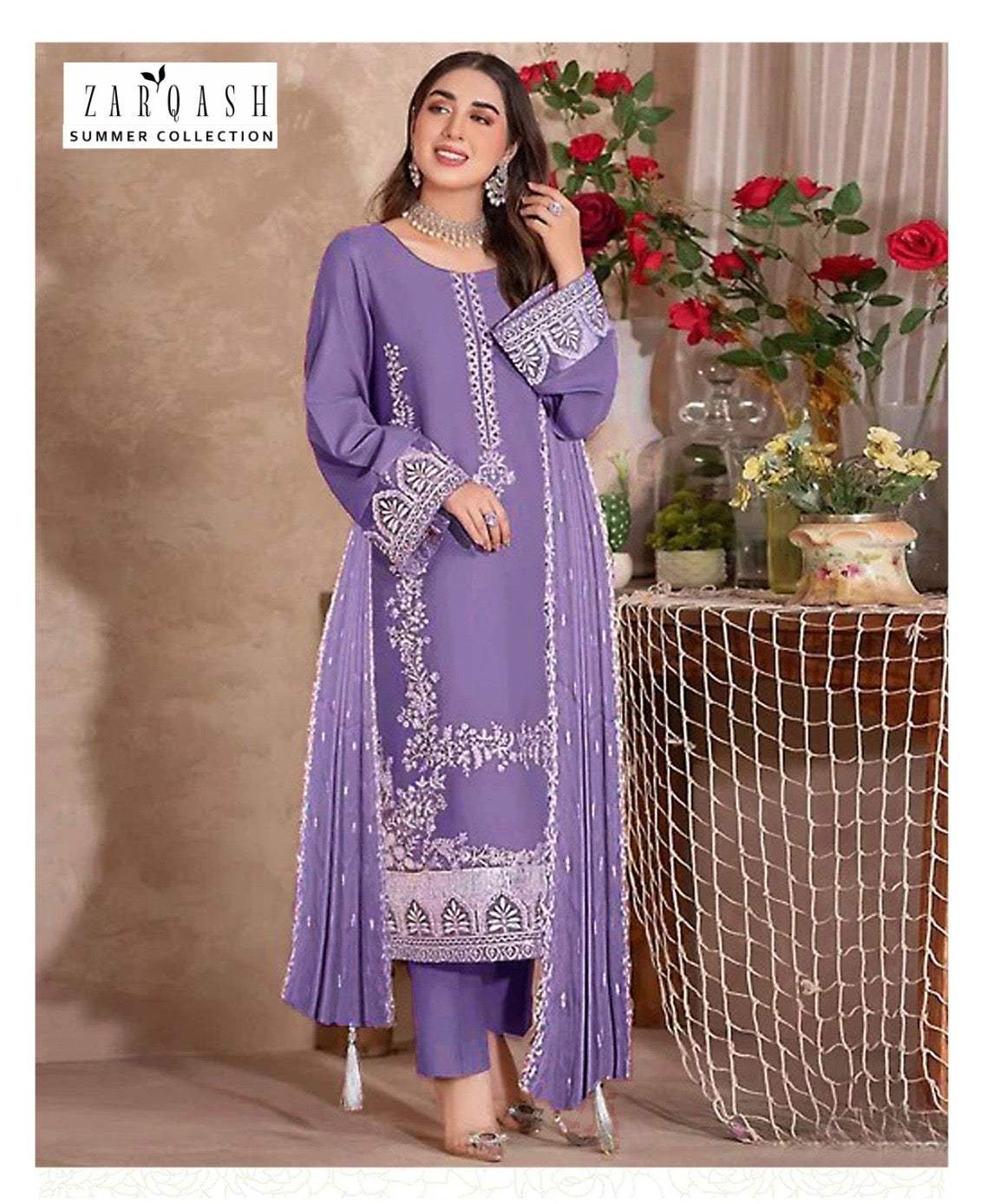 Sia | Emb Unstitched Lawn 3pc