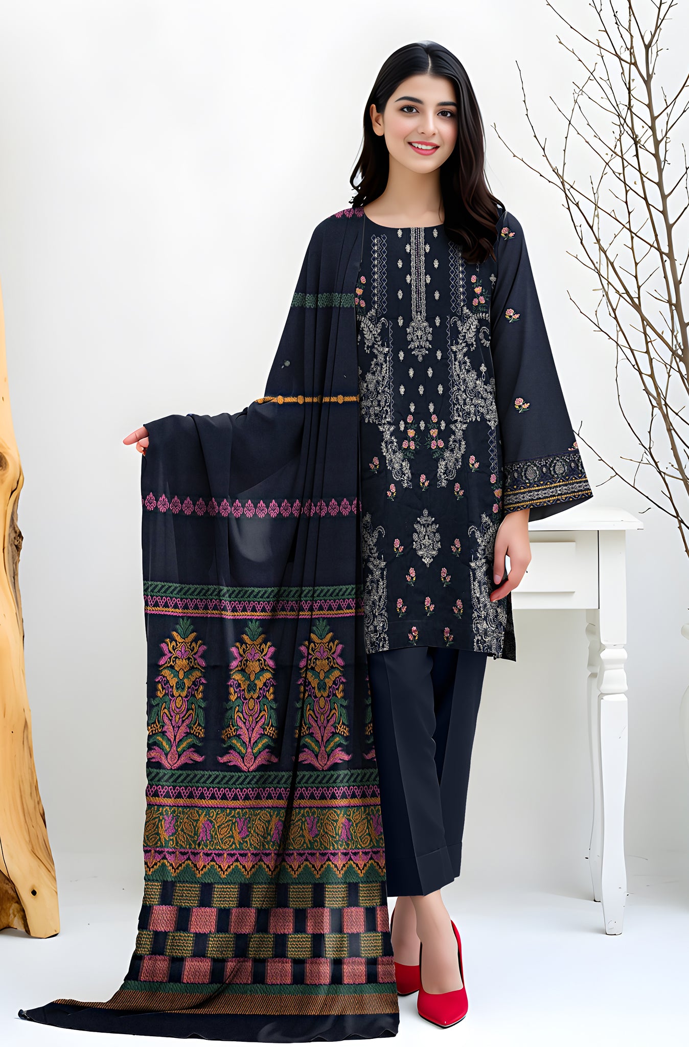 MIRAL LAWN PREMIUM UNSTITCHED VOL-1 EMB 3PC