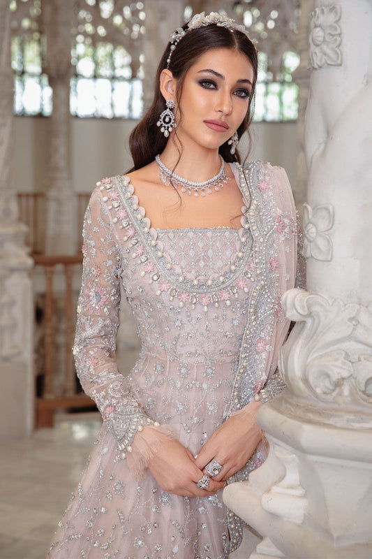 MARIA.B ORGANZA UNSTITCHED EMB MAXI