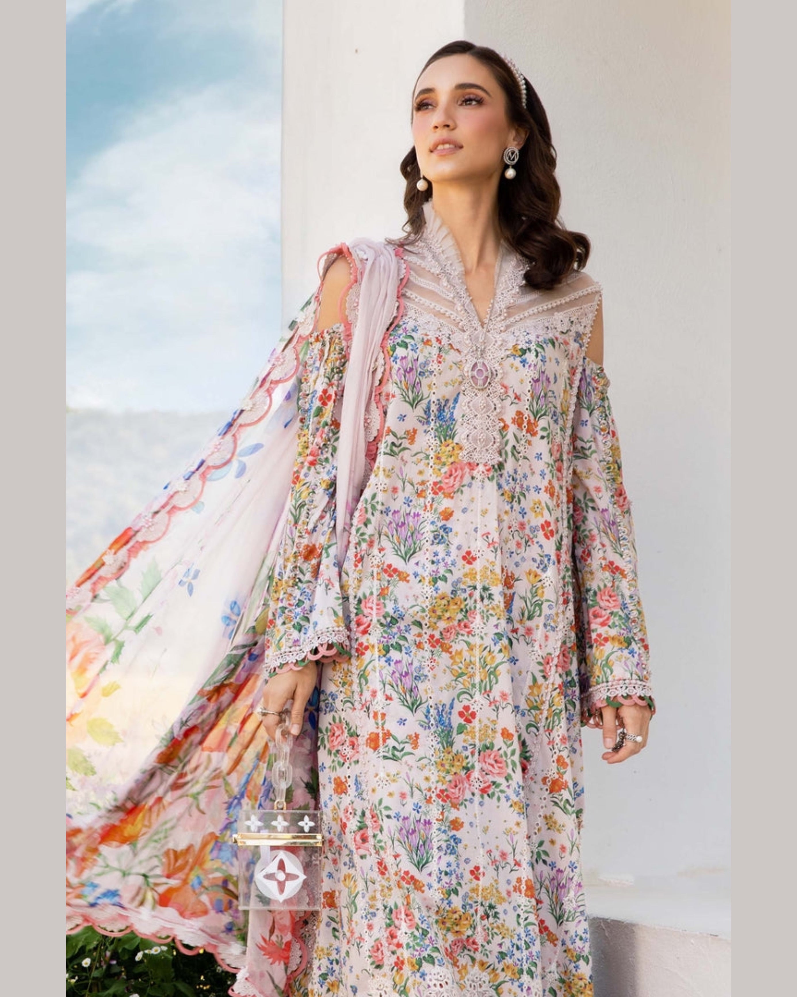 MARIA.B LAWN UNSTICH PRINTED 3PC