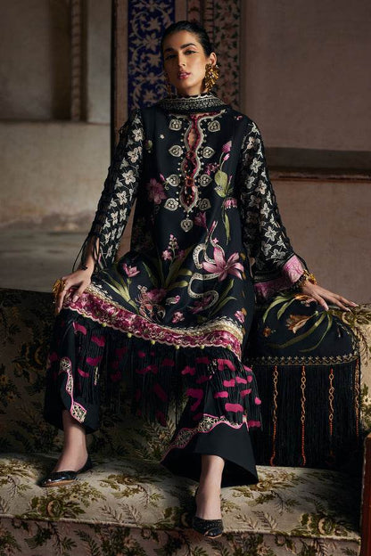 ELAF LAWN UNSTICH EMB 3PC AZUREH (EL25-04 A) - City Cloth House