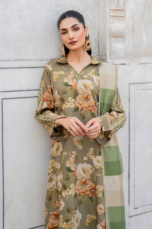 BAROQUE KHADDAR UNSTICH PRINTED 3PC