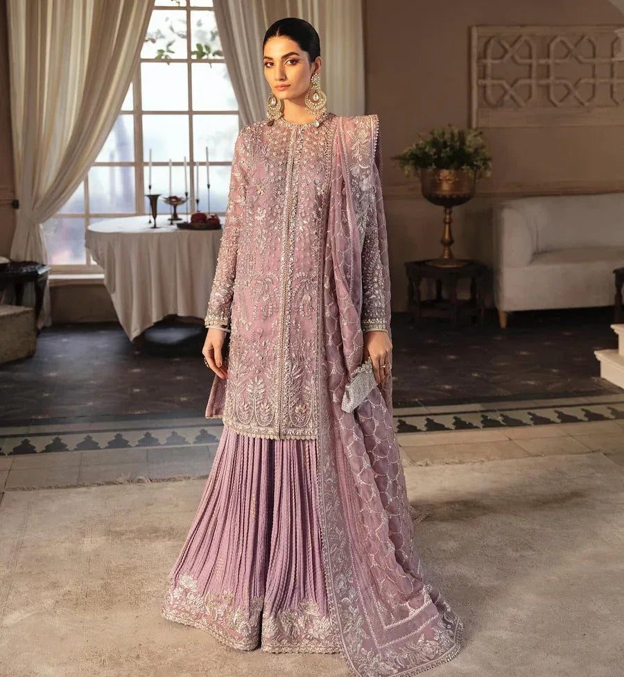 SORAYA ORGANZA UNSTITCHED EMB SEHR SUIT - City Cloth House