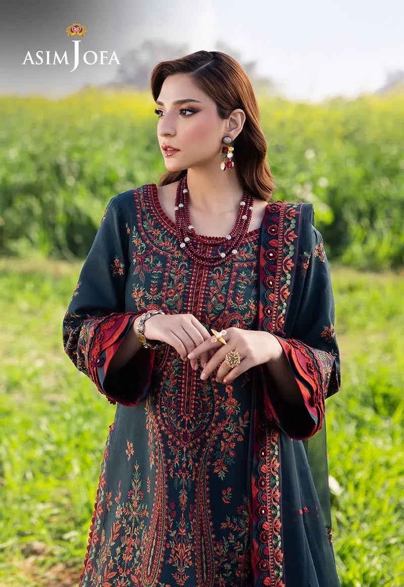 ASIM JOFA LAWN LUXURY UNSTITCHED EMB 3PC - City Cloth House