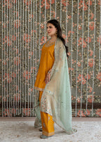Zard | Emb Unstitched Shamoz silk 3pc