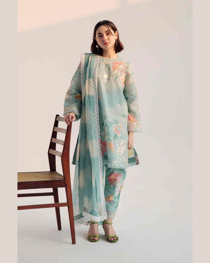 COCO LAWN PREMIUM UNSTICH EMB 3PC - City Cloth House