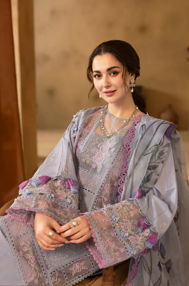 Aks | Emb Unstitched Lawn 3pc