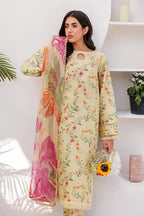 BAROQUE KHADDAR UNSTICH PRINTED 3PC - City Cloth House