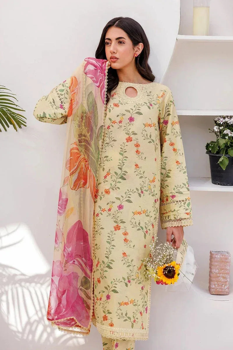 BAROQUE KHADDAR UNSTICH PRINTED 3PC - City Cloth House