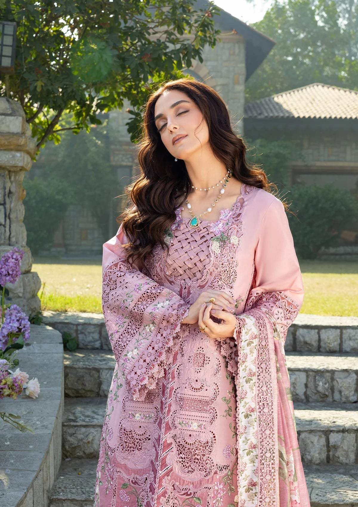 ELAF LAWN PREMIUM UNSTITCHED EMB 3PC