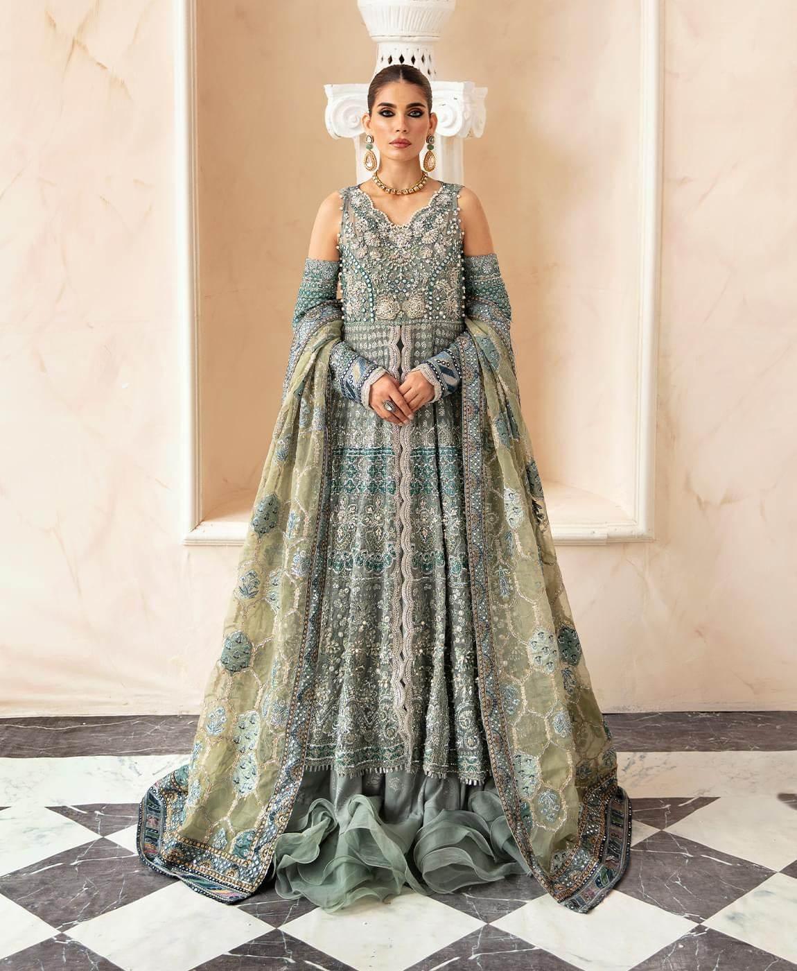 ELAF ORGANZA UNSTITCHED EMB MAXI - City Cloth House