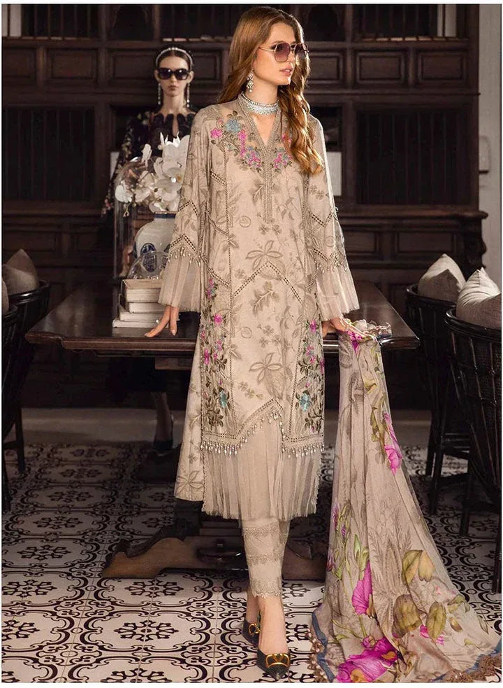 MARIA.B KARANDI UNSTITCHED PRINTED 3PC - City Cloth House