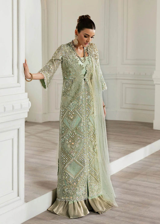 CRIMSON ORGANZA UNSTITCHED EMB SUIT - City Cloth House