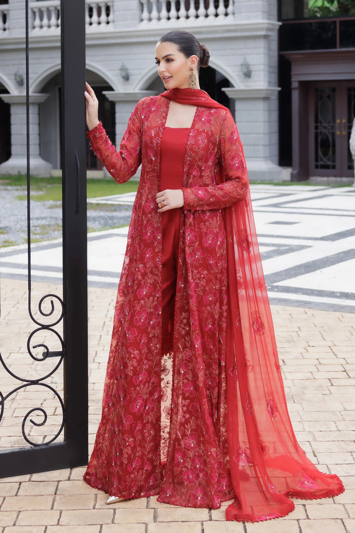 BAREEZE CHIFFON UNSTITCHED EMB TILISIM-01 SUIT