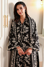 Siyah | Emb Unstitched Dhanak 3pc