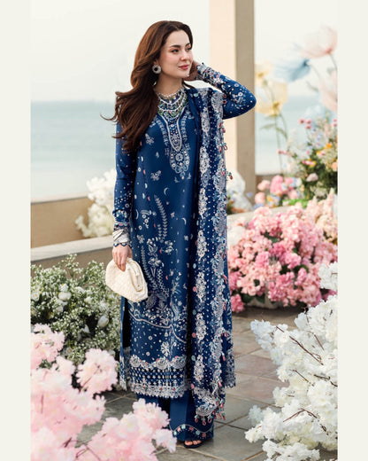 QALAMKAR LAWN UNSTITCHED EMB 3PC - City Cloth House