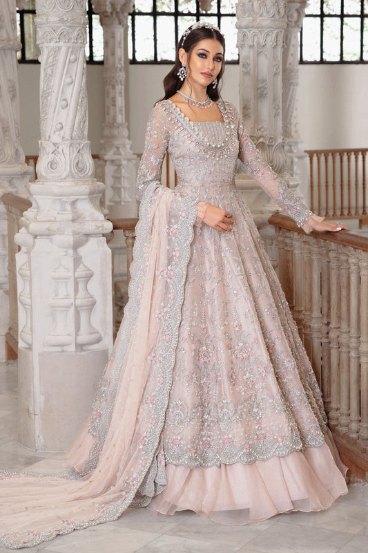 MARIA.B ORGANZA UNSTITCHED EMB MAXI
