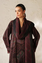 BAROQUE LINEN PRINTED UNSTICHED 3PC - City Cloth House