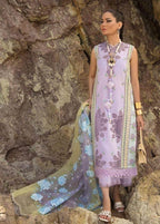 CRIMSON LAWN EMB UNSTICH 3PC AN ODE TO CROSS STITCH (D-5A) - City Cloth House