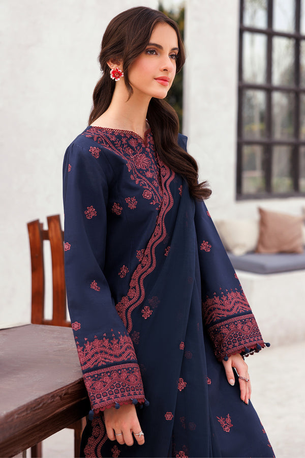 FARASHA LAWN PREMIUM UNSTITCHED EMB 3PC