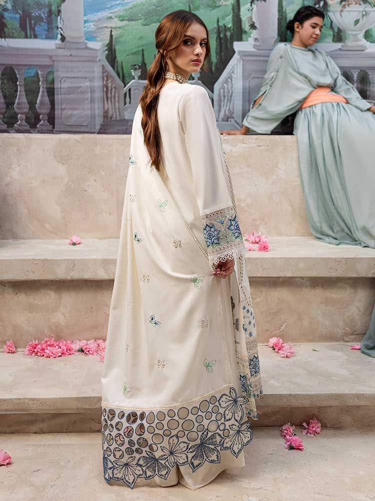QALAMKAR LAWN PREMIUM UNSTITCHED EMB 3PC