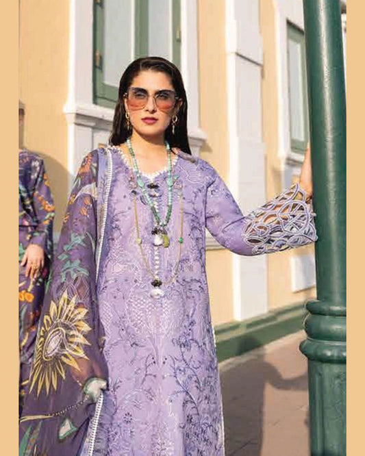 MUSHQ LAWN LUXURY UNSTITCHED EMB 3PC - City Cloth House