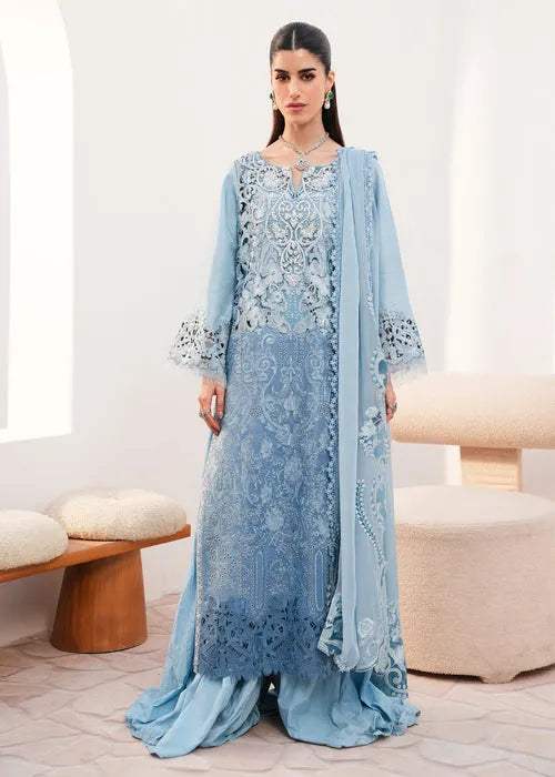 SARIA SHAKIRA LAWN PREMIUM UNSTITCHED EMB 3PC