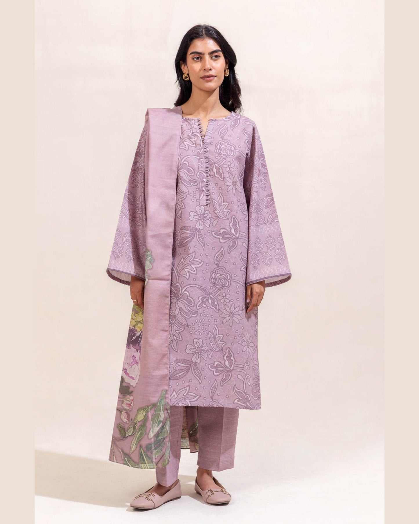 BEECHTREE LAWN PRINTED UNSTICH 3PC - City Cloth House