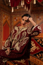 Tanaab | Emb Unstitched Shamoz silk 2pc