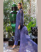 MARIA.B LAWN LUXURY UNSTITCH EMB 3PC 25’ (6-B) - City Cloth House