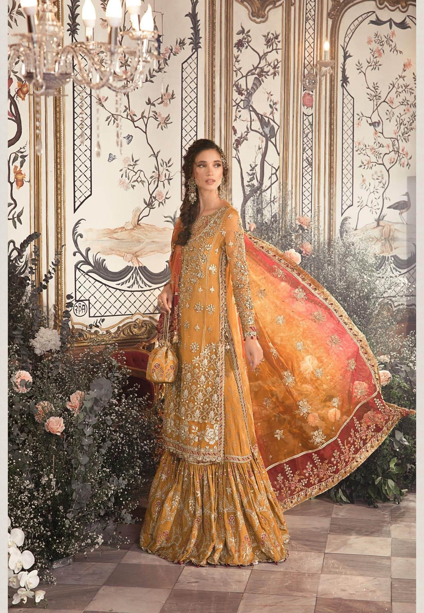 MARIA.B ORGANZA UNSTITCHED EMB SUIT - City Cloth House