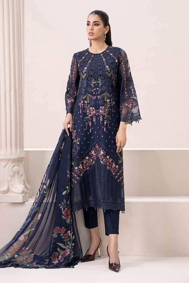 MARIA.B LUXURY UNSTITCH EMB 3PC EID LAWN ELS-10-25 - City Cloth House