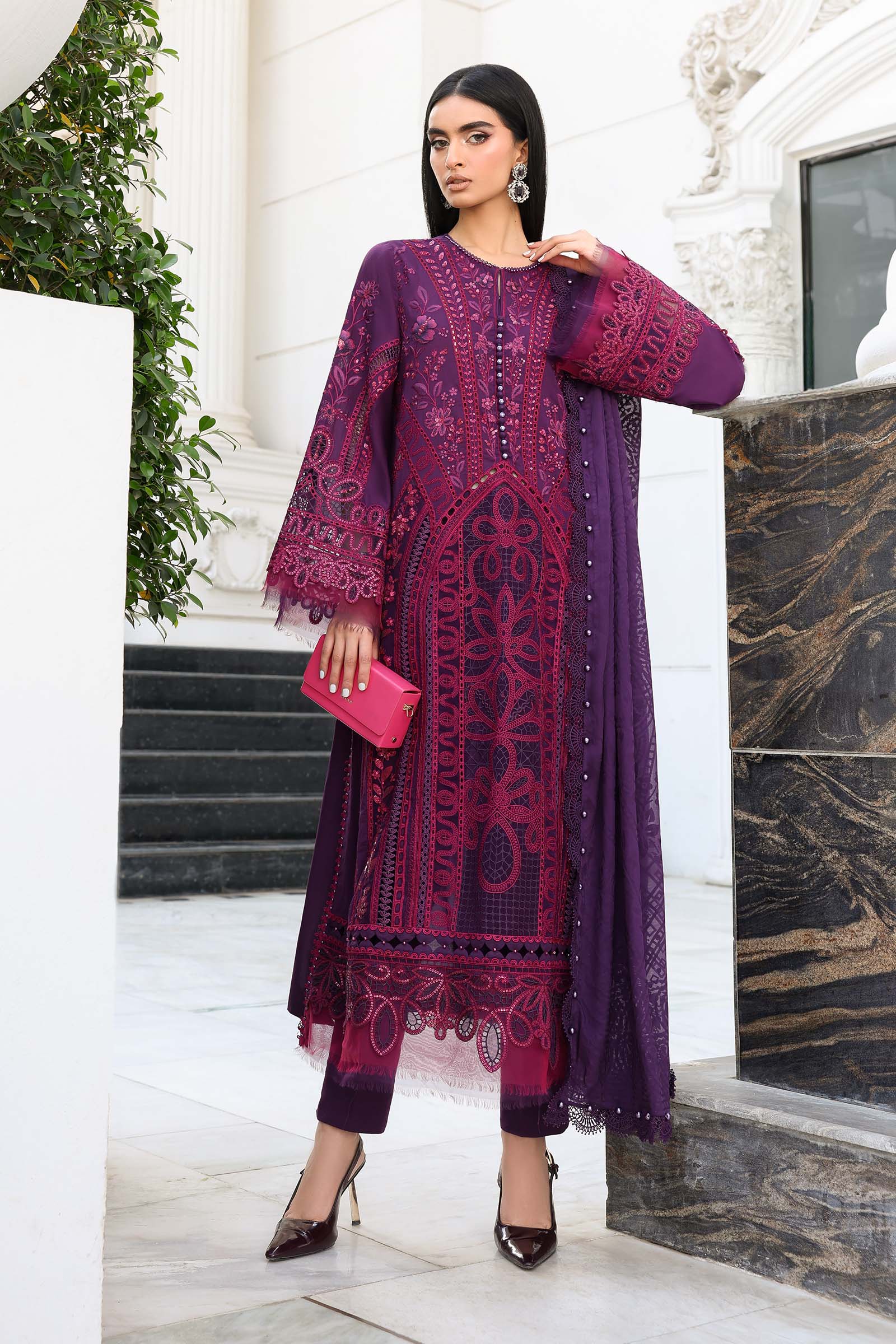 MARIA.B LAWN PREMIUM UNSTITCHED EMB 3PC