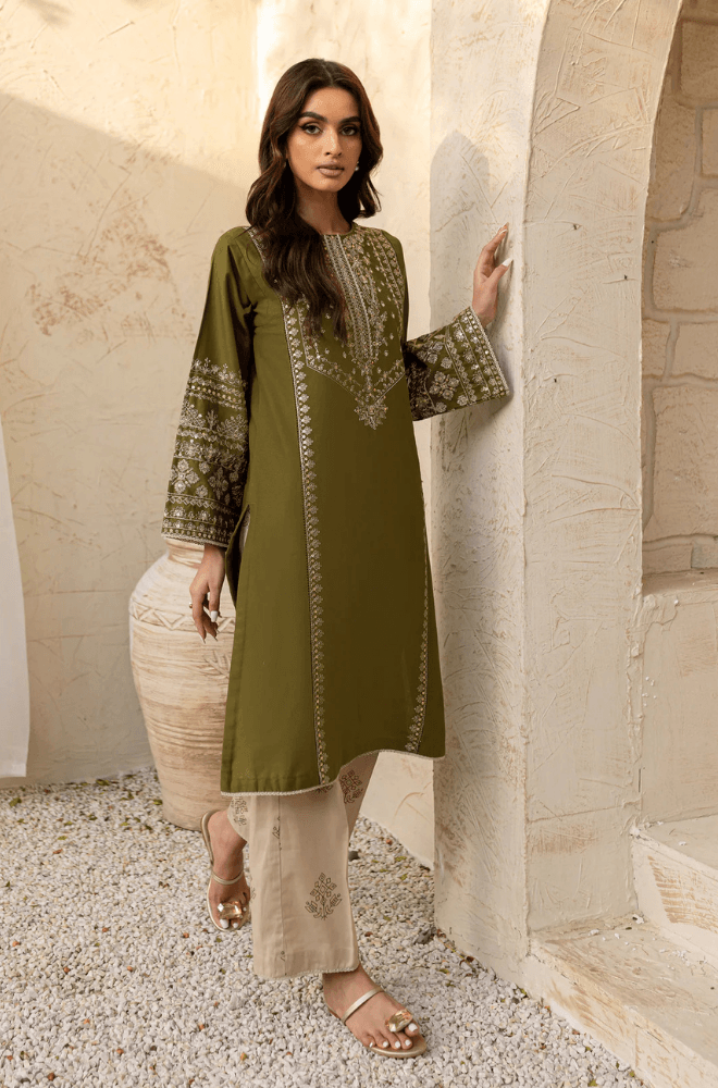 Sage | Emb Unstitched Lawn 2pc