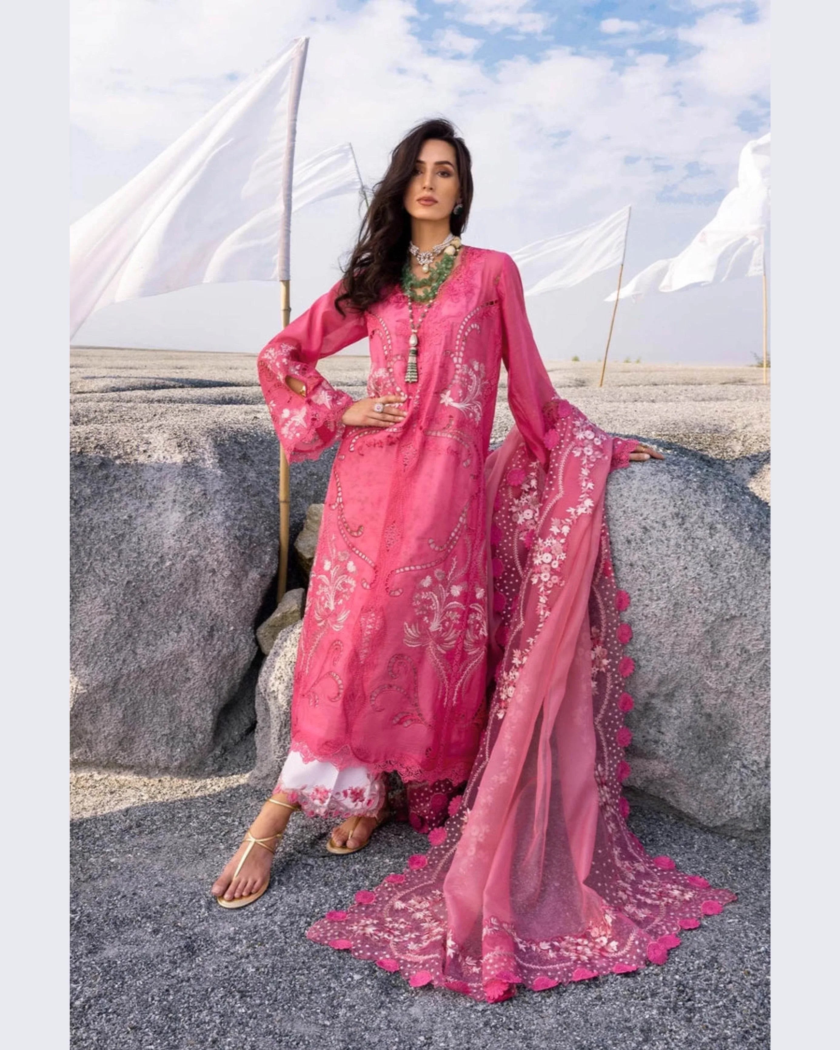 SAIRA*SHAKIRA LAWN UNSTITCHED EMB 3PC SAMARA-B - City Cloth House