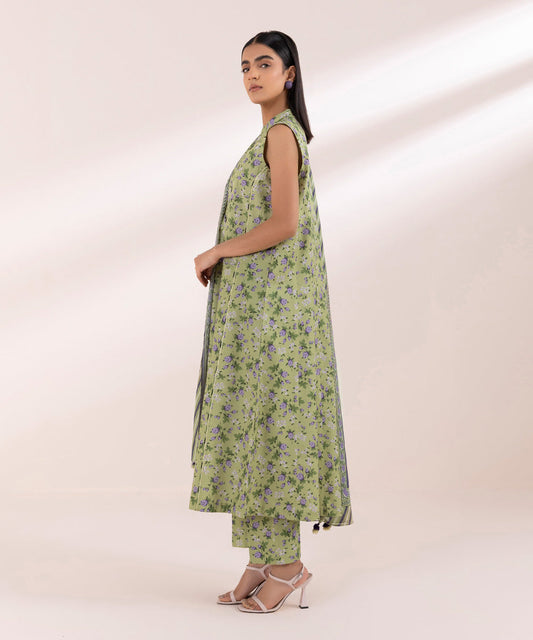 SAPPHIRE KARANDI PRINTED UNSTICHED 3PC