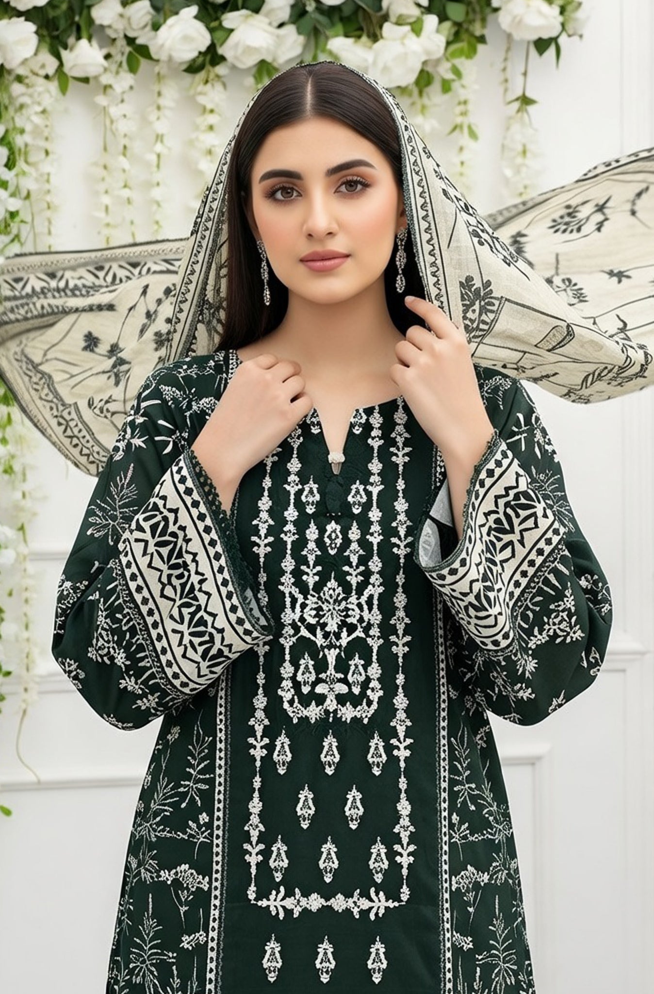 MIRAAL LAWN PRINTED UNSTICH VOL-2 3PC