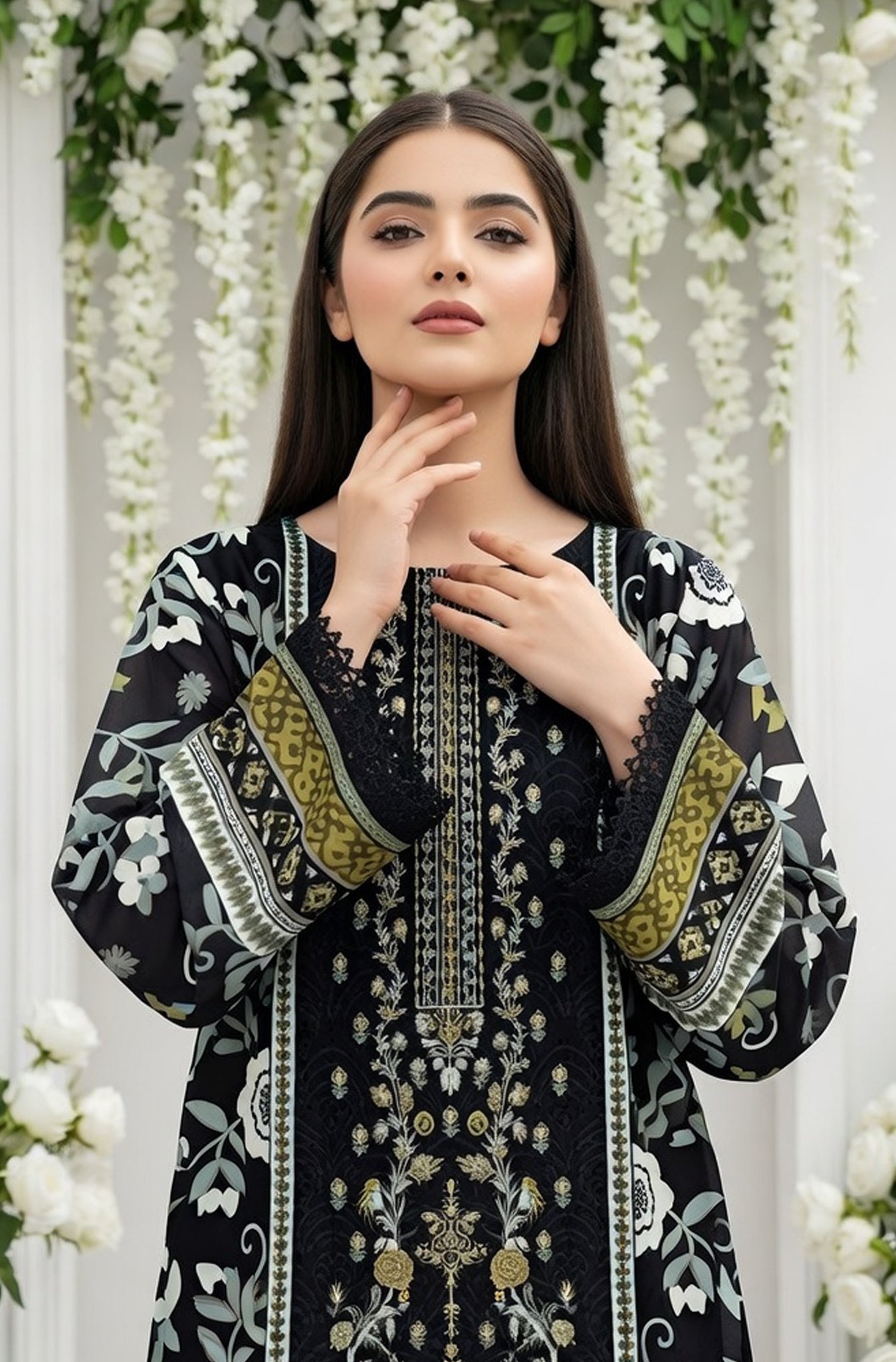 MIRAAL LAWN PRINTED UNSTICH VOL-2 3PC