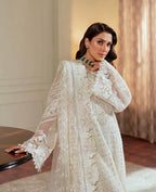 BAROQUE CHIFFON UNSTITCHED EMB SUIT - City Cloth House