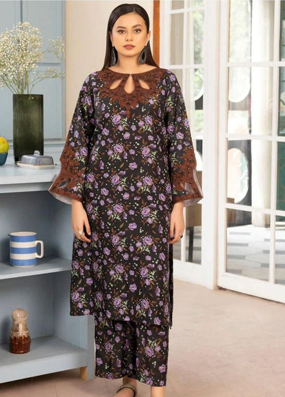 CHARIZMA CHAMBRAY LINEN UNSTICHED PRINTED 3PC