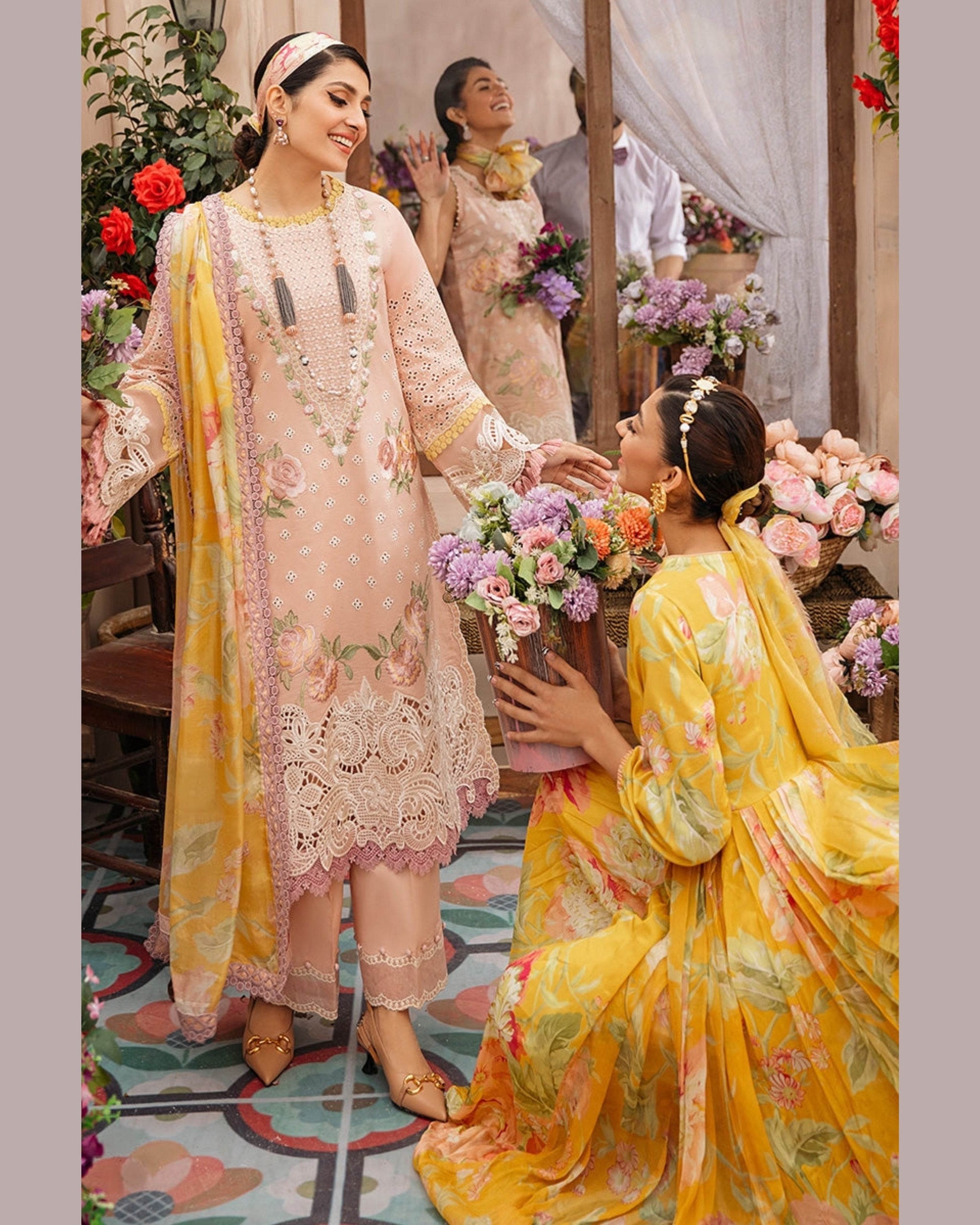 MUSHQ LAWN PREMIUM UNSTITCHED EMB 3PC - City Cloth House