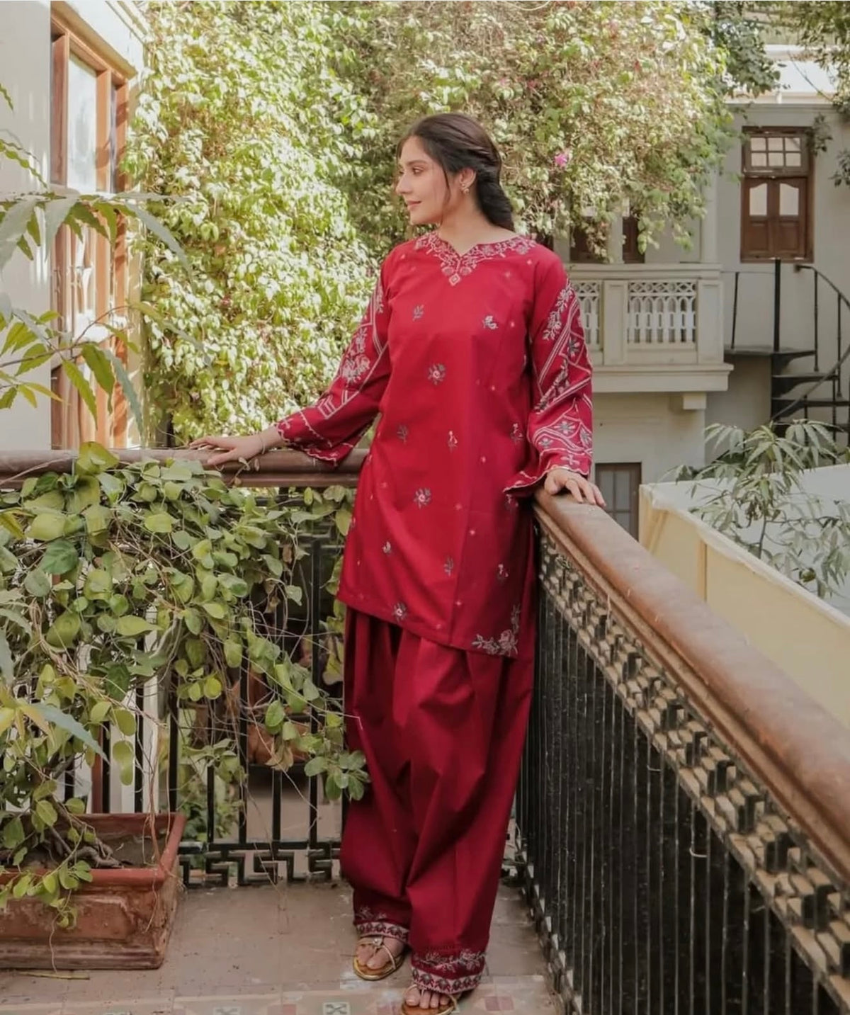 Heer | Emb Unstitched Linen 2pc
