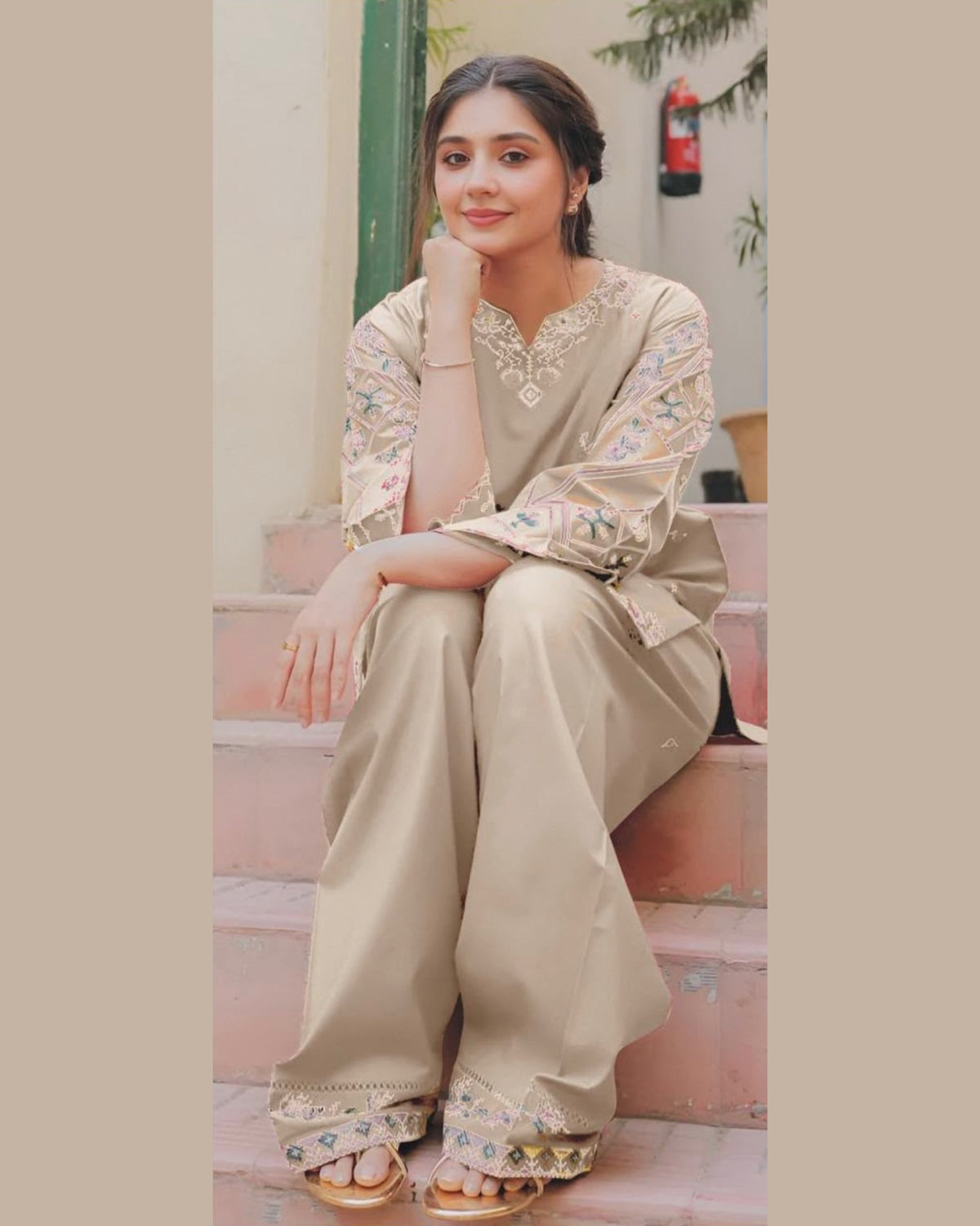 Heer | Emb Unstitched Linen 2pc