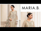 MARIA.B CHIFFON UNSTITCHED EMB SUIT