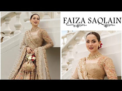 FAIZA SAQLAIN NET UNSTITCHED EMB MAXI