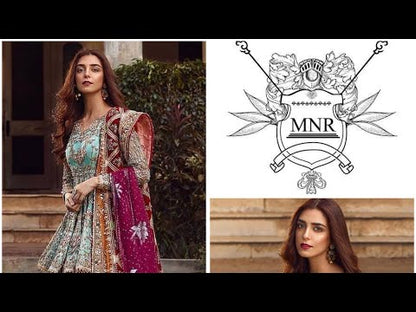 MNR ORGANZA UNSTITCHED EMB MAXI